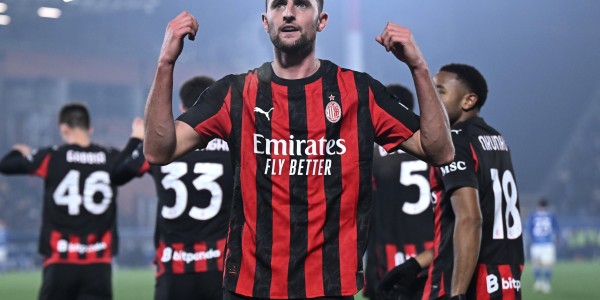 米兰在三分制意甲第三次前20轮只输1场，前两次最终均夺冠